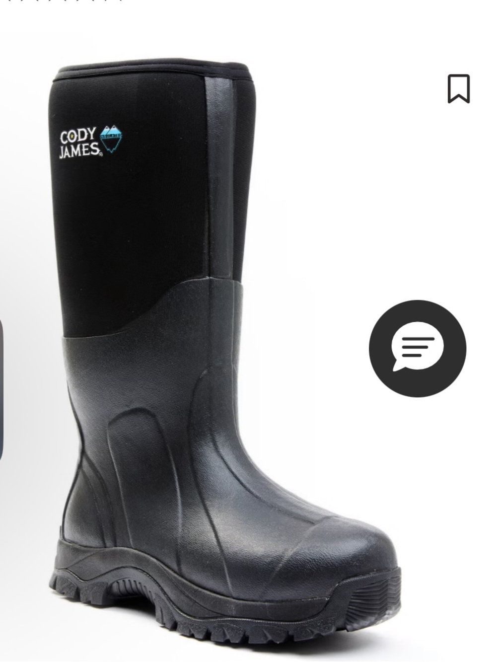 Cody James Black Men's Safety Work Boots or Snow
